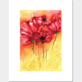 Poppy flowers Posters and Art